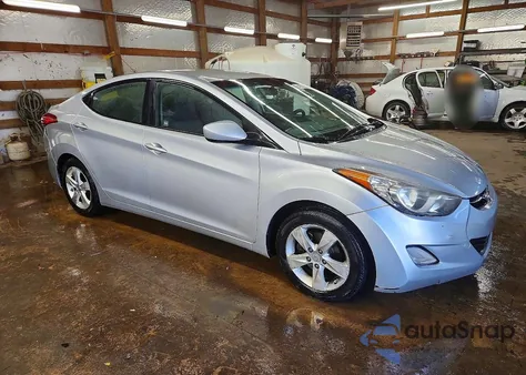 2012 Hyundai Elantra Gls из США, поврежденный, VIN 5NPDH4AEXCH080779